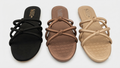 ZA Shoes Hot Trending Knotted Strap Flat Sliders | Stylish Daily Wear Chappal for Women (Sizes 6-10)